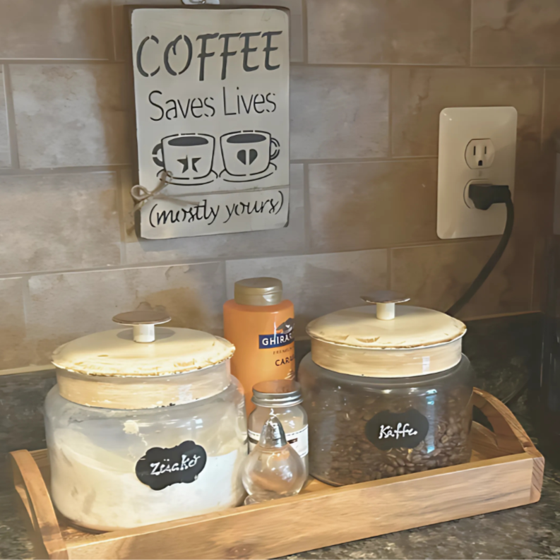 Wood Sign | Coffee | Shelf Decor | Cottage Style | Rustic Farmhouse