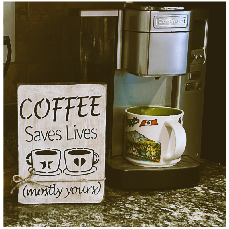 Wood Sign | Coffee | Shelf Decor | Cottage Style | Rustic Farmhouse