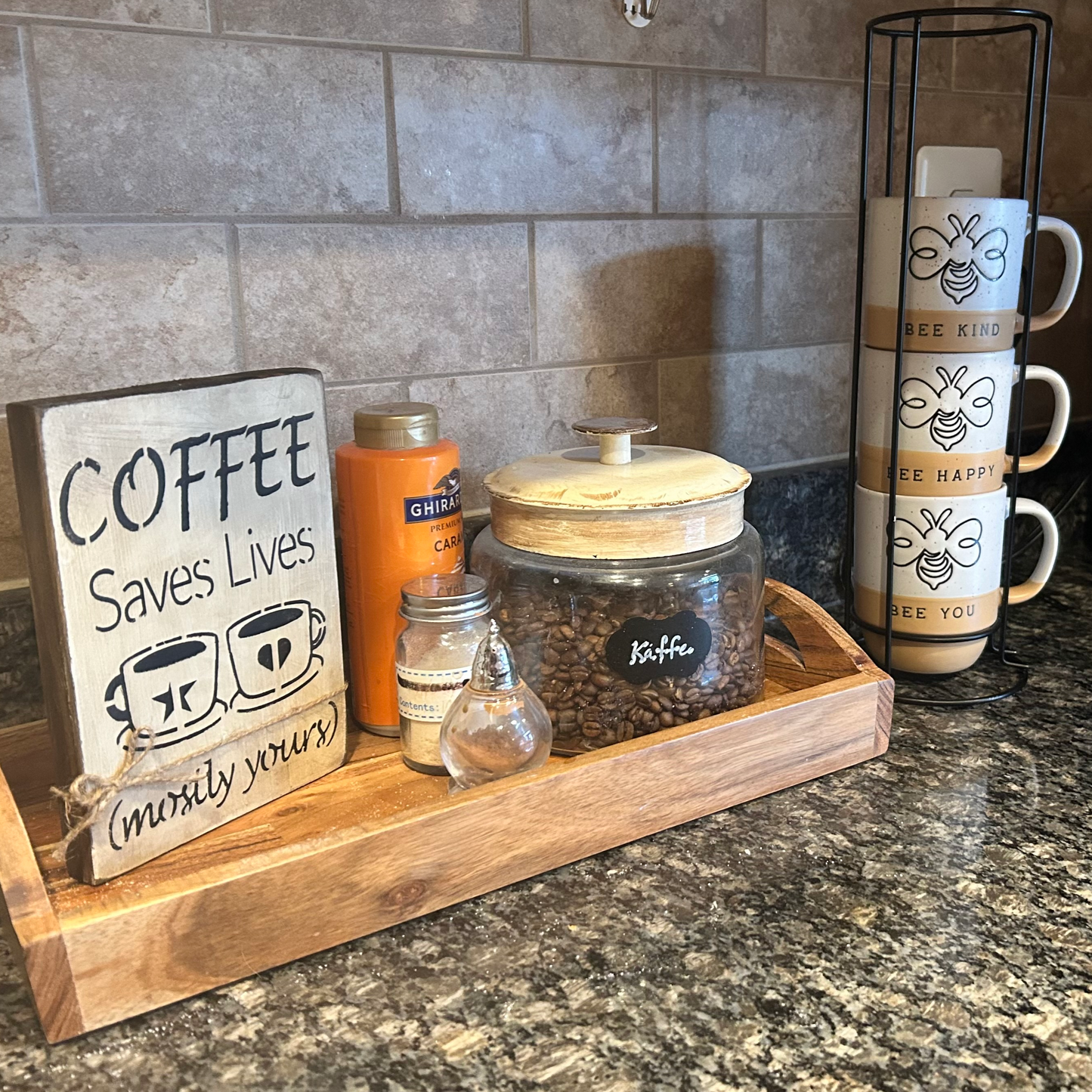 Wood Sign | Coffee | Shelf Decor | Cottage Style | Rustic Farmhouse