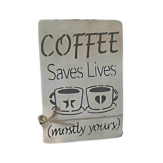 Wood Sign | Coffee | Shelf Decor | Cottage Style | Rustic Farmhouse